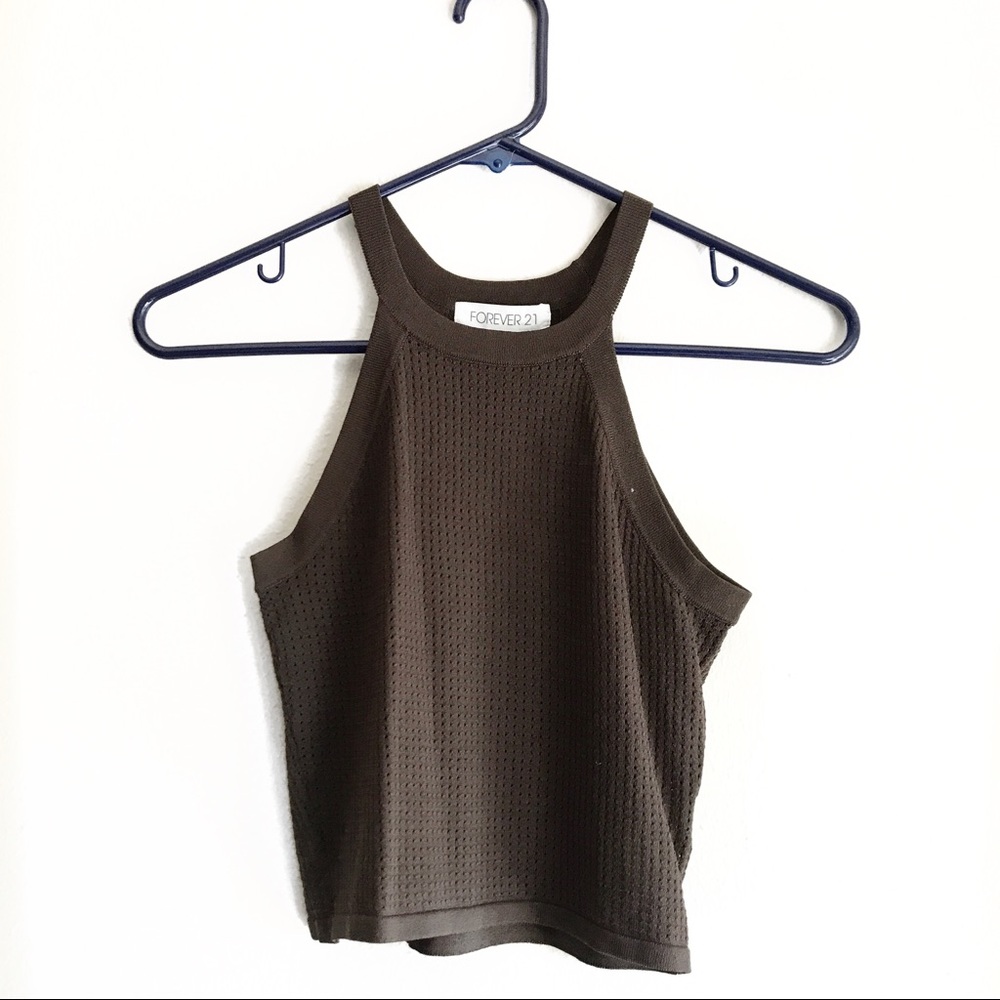 Perforated Crop Top